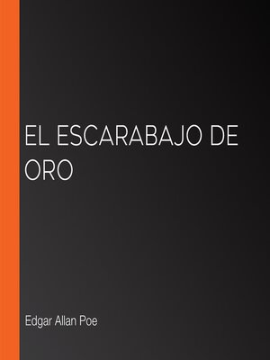 cover image of El escarabajo de oro